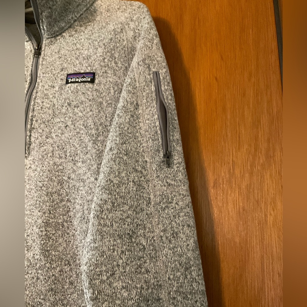 Patagonia Women’s Heather Gray Quarter-Zip Fleece Size Medium - Picture 3 of 9